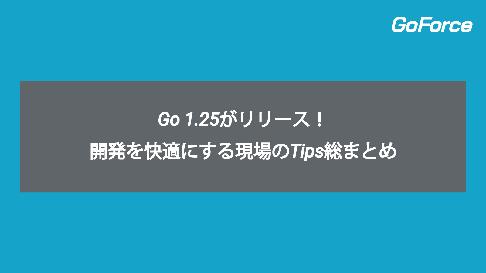 Go 1.25がリリース！開発を快適にする現場のTips総まとめ